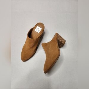 DV by Dolce Vita Size 6.5 Filomina Tan Suede Mules